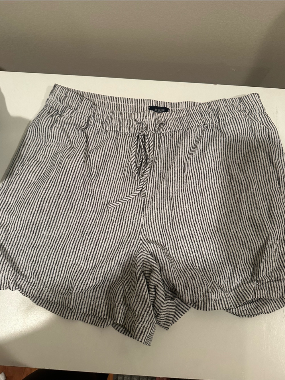 J. Crew Women’s Striped Shorts - White & Black